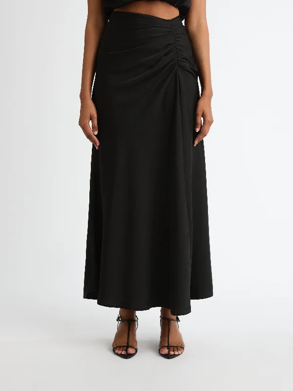 Plaid wedding guest dresses in muted colors for a fall weddingMILANI MIDI SKIRT