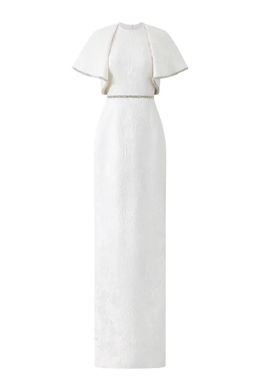 Plus - size party dresses with a flattering cut for all body typesMirage Sheath Stone Jacquard Floor Length Dress Plus - size party dresses with a flattering cut for all body typesMirage Sheath Stone Jacquard Floor Length Dress