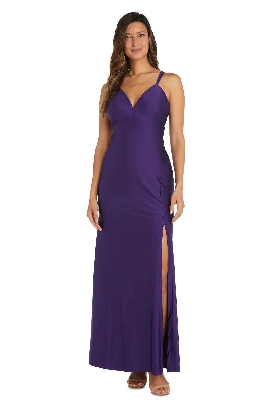 Bodycon dress with a cold - shoulder design​Morgan & Co 13020 Long Formal Prom Dress