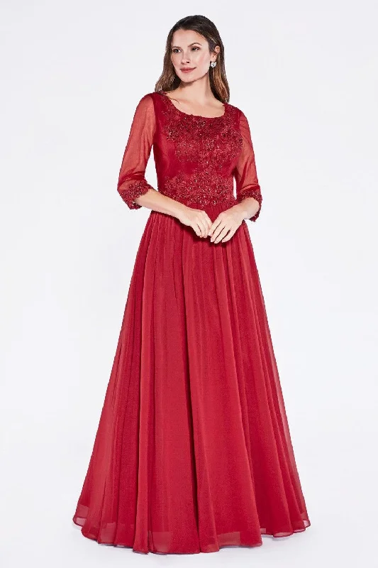 Wedding guest dresses with cut - out details and midi lengthsCinderella Divine CD1014 Mother of the Bride Long Dress Formal