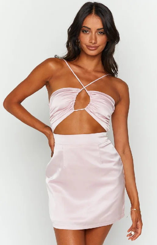 Wedding guest dresses with tiered skirts for a feminine lookNitsan Dress Pink