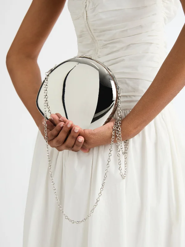 Wedding guest dresses with high - low hems and floral appliquesORACLE BAG