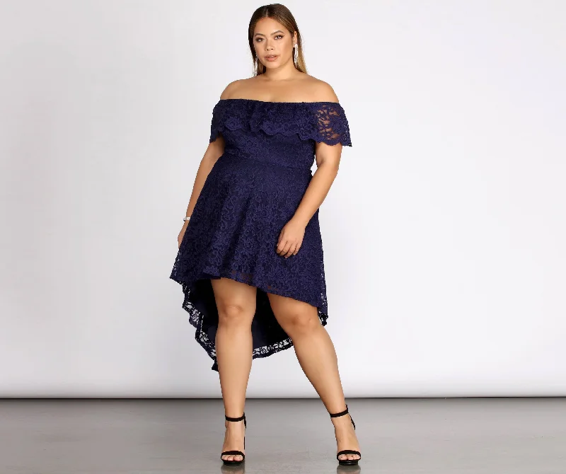 Wedding guest dresses with button - down fronts and A - line silhouettesPlus Add Some Flair Skater Dress