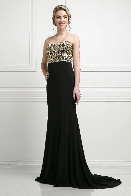 Bodycon dress with a one - shoulder design​Cinderella Divine CD488 Prom Long Formal Dress