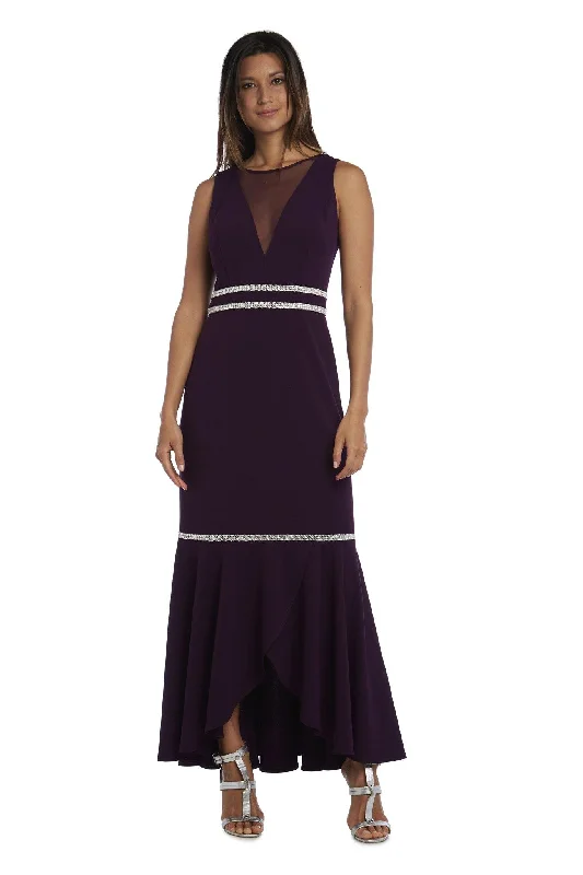 Sheath - style bodycon dress for a sophisticated office look​R&M Richards 5634 High Low Fishtail Skirt Evening Dress