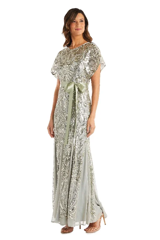 Bodycon dress for a music festival​R&M Richards 7141 Long Formal Evening Dress