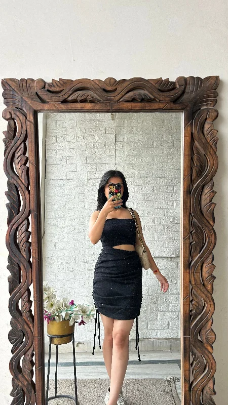 Bodycon dress with a high - low hem for a trendy look​Sexy dress 28-30 bust/l:32