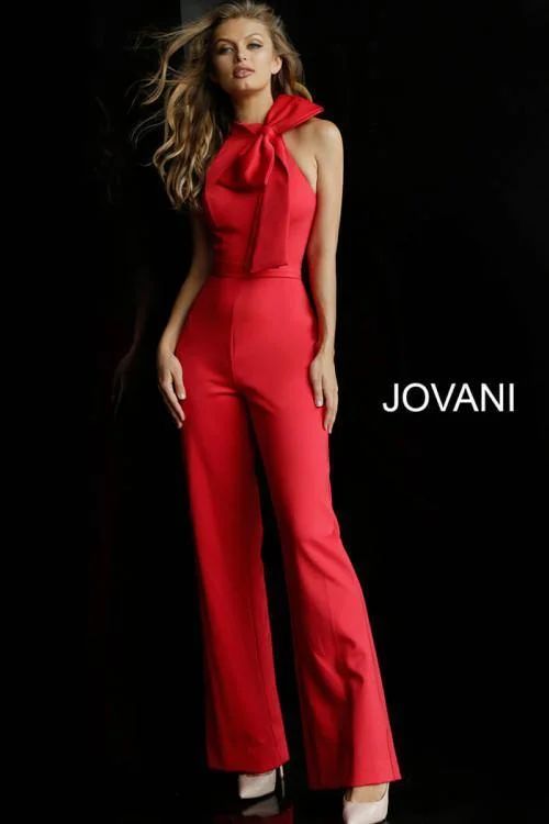 Sleeveless bodycon dress for summer parties​Jovani 63523 Sleeveless Formal Jumpsuit