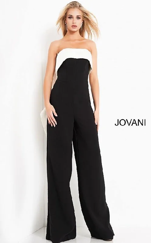Bodycon dress made of stretchy spandex for comfortJovani 04355 Formal Strapless Evening Jumpsuit Bodycon dress made of stretchy spandex for comfortJovani 04355 Formal Strapless Evening Jumpsuit