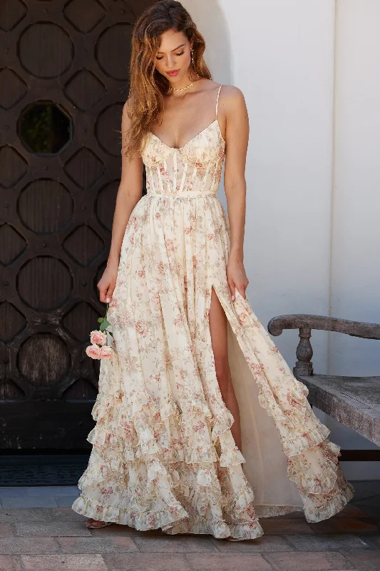 Metallic wedding guest dresses for a glamorous weddingThe Carmen Dress in Carmel Valley Rose