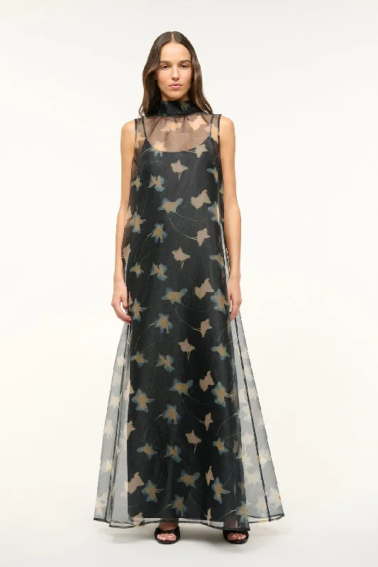 Sheath formal dresses with metallic thread detailing for a modern promALBEE DRESS | BOTANICAL SHADOWS