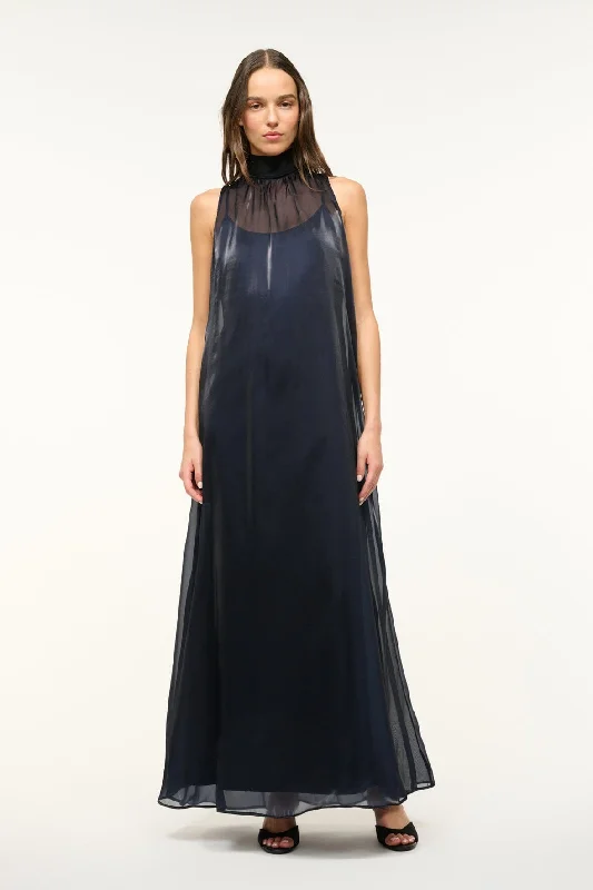 Prom dresses with lace - up side panels and ruffled bodices for a feminine and detailed lookALBEE DRESS | MIDNIGHT BLACK
