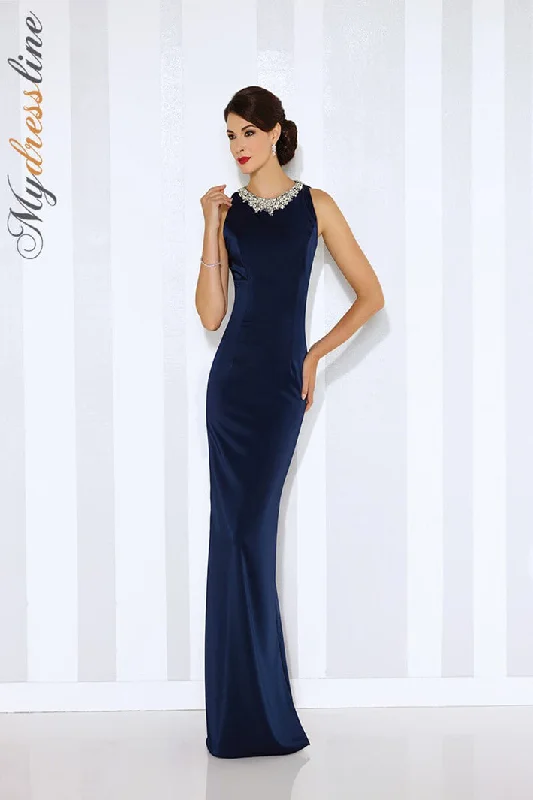 Formal dresses with side - slit pockets and beaded accents for a practical and stylish formal eventCameron Blake 116659