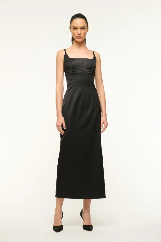 Formal dresses with halter necks and lace - up backs for a stylish promCAROL DRESS | BLACK