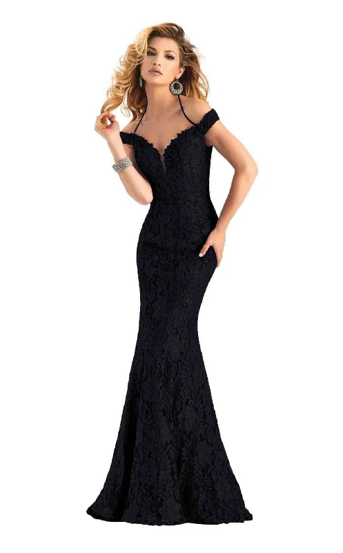 Long - sleeved formal dresses in velvet for a winter formal eventClarisse 4801 Dress
