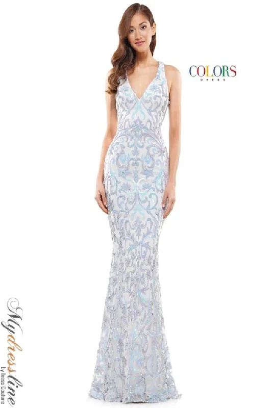 Formal dresses with empire waists and organza overlays for a feminine lookColors 2520