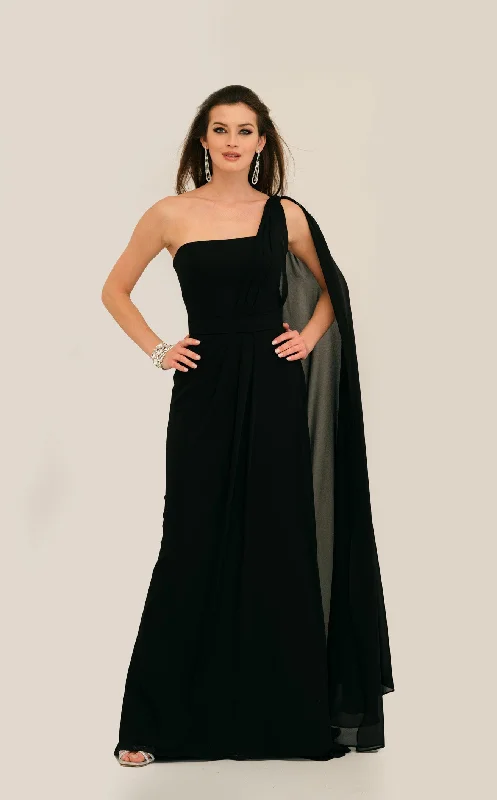 Formal dresses with one - shoulder ruffled straps and sequined bodices for a trendy and eye - catching lookDave and Johnny 11288 Dress