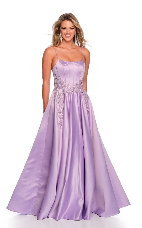 Prom dresses with one - shoulder designs and feather accents for a bold statementDave and Johnny 11338 Dress