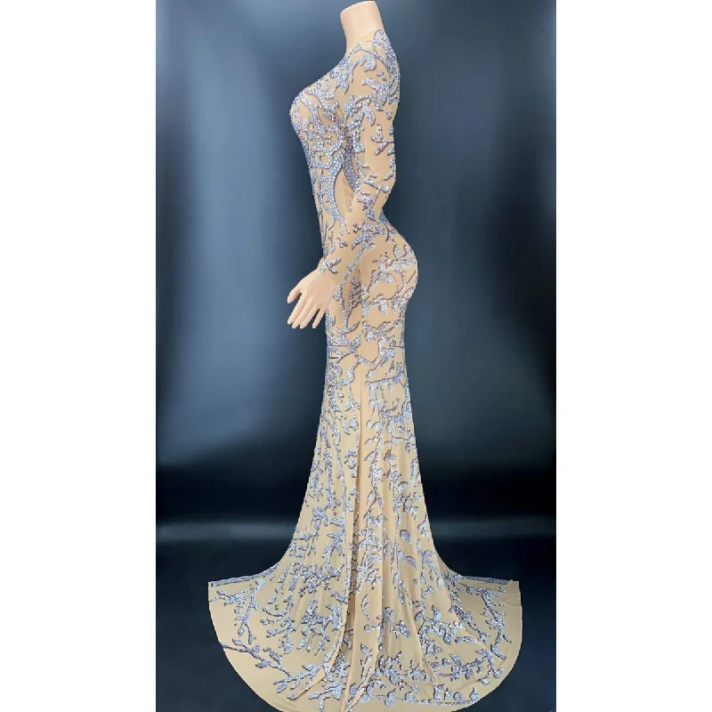 Formal dresses with fringe - trimmed sleeves and wrap - around styles for a bohemian - inspired formal eventDinner Dresses Women Lady Elegant Party Luxurious 2022 Elegant Dresses Women Gown Evening Party Dress Sequin