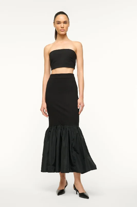 Strapless formal dresses with tulle skirts for a classic prom lookHAWTHORNE SKIRT | BLACK