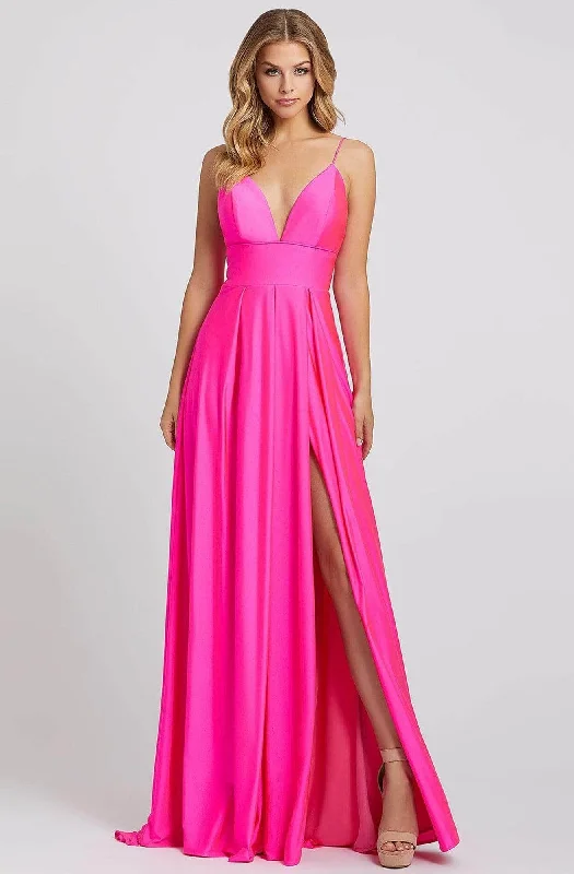 Formal dresses with pleated bodices and taffeta fabric for a traditional lookIeena Duggal - 26165I A-Line Gown