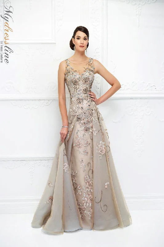 Formal dresses with abstract print panels and rhinestone embellishments for a unique formal eventIvonne D 118D03