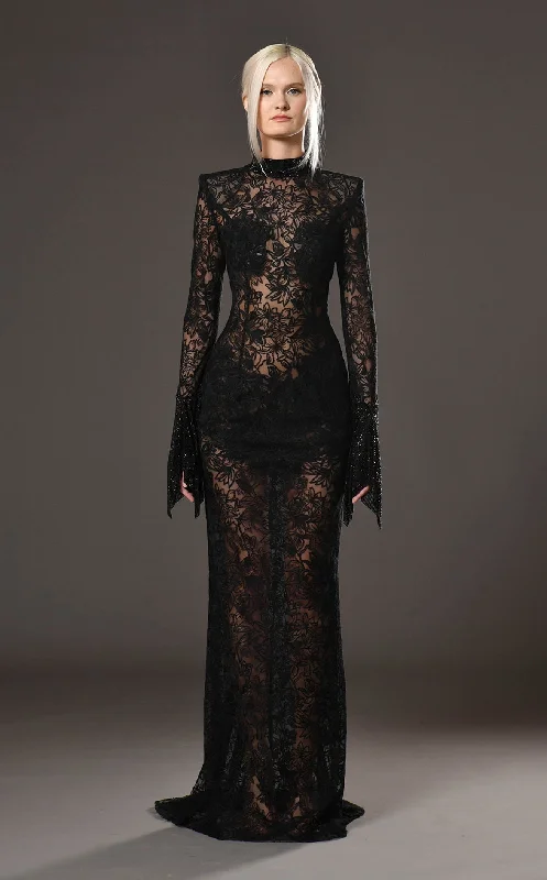 Prom dresses with geometric - cutout sleeves and flowing chiffon fabrics for a modern and airy lookJean Louis Sabaji 600846 Dress