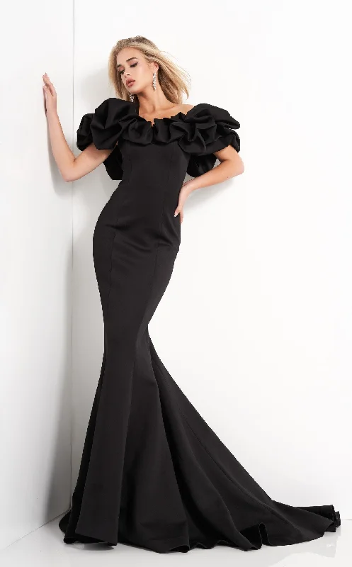 Formal dresses with wrap - around styles and beaded belts for a customized fitJovani 04368 Dress