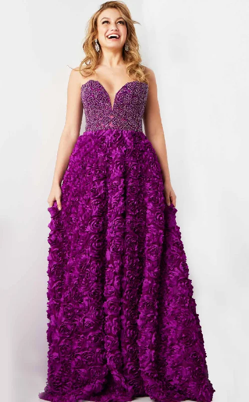 Formal dresses with fringe - trimmed sleeves and wrap - around styles for a bohemian - inspired formal eventJovani 38318 Dress