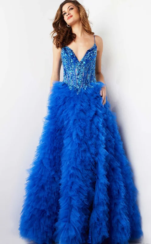 Prom dresses with lace - trimmed hems and off - the - shoulder necklines for a delicate lookJovani 38523 Dress