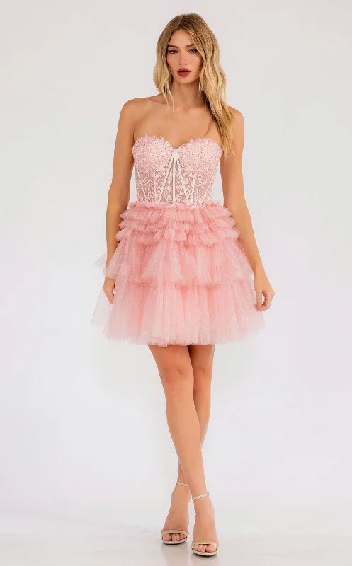 Evening party dresses with a long train for a dramatic entrance​Juliet JT918S Dress