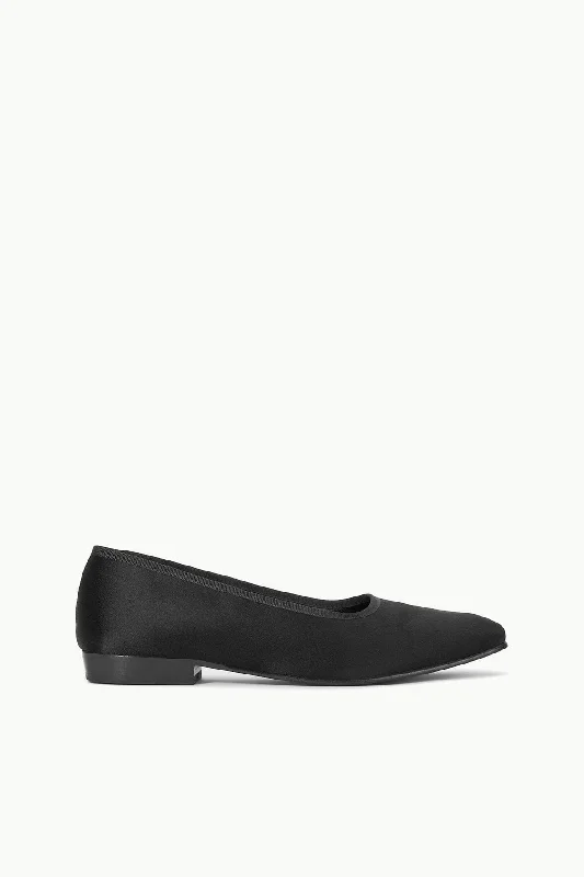 Sleeveless formal dresses with sequined straps and a - line skirts for a classic formal eventKEITH BALLET FLAT | BLACK