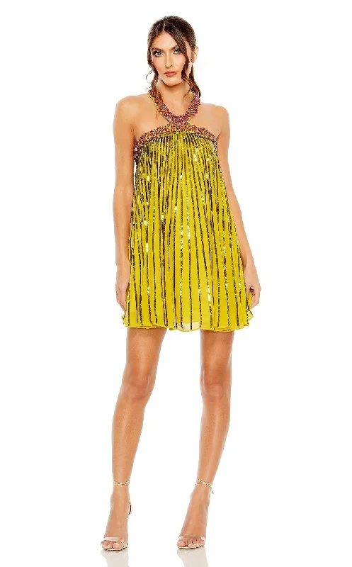 Party dresses with a metallic finish for a shiny and eye - catching effect​Mac Duggal 10996 Dress