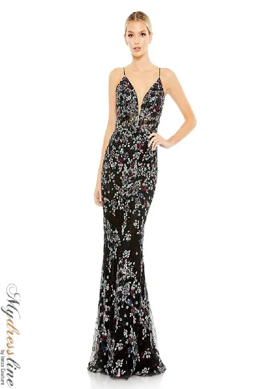 Prom dresses with lace - up side panels and ruffled bodices for a feminine and detailed lookMac Duggal 20332 Prom dresses with lace - up side panels and ruffled bodices for a feminine and detailed lookMac Duggal 20332