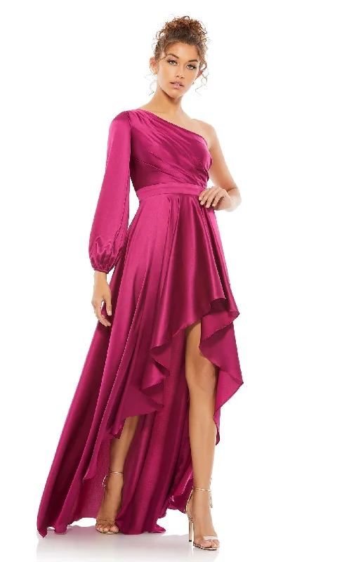 Formal dresses with ruffled skirts and bow accents for a charming prom appearanceMac Duggal 49141 Dress