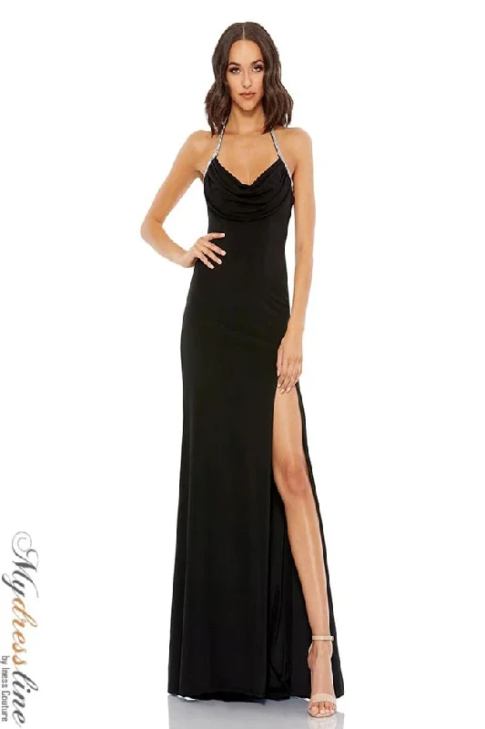 Formal dresses with tassel - adorned belts and tiered skirts for a stylish and festive formal eventMac Duggal 49441 Formal dresses with tassel - adorned belts and tiered skirts for a stylish and festive formal eventMac Duggal 49441