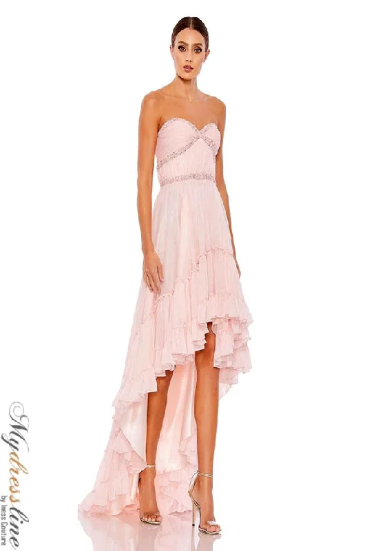 Sequined formal dresses with open backs for a sexy prom styleMac Duggal 68096