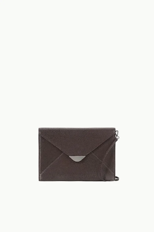 Prom dresses with lace - up side panels and ruffled bodices for a feminine and detailed lookMARCELLA CLUTCH | ESPRESSO