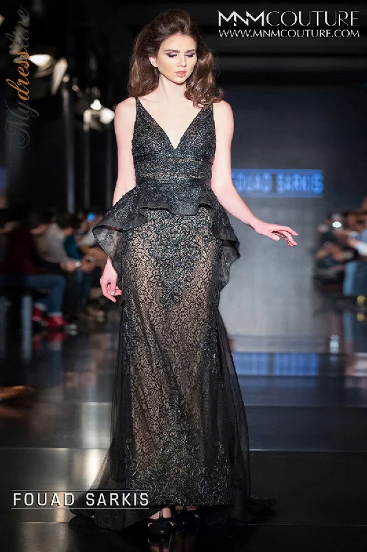 Prom dresses with tiered lace skirts and off - the - shoulder necklines for a feminine and elegant formal affairMNM Couture 2209