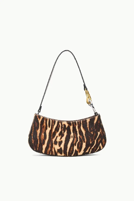 Mermaid - cut formal dresses in satin for a glamorous prom nightOLLIE BAG | LADY LEOPARD CACAO