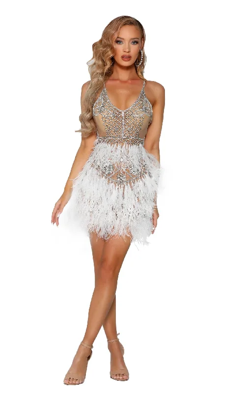 Party dresses with a tiered skirt for a fun and voluminous style​Portia and Scarlett PS4007C Dress