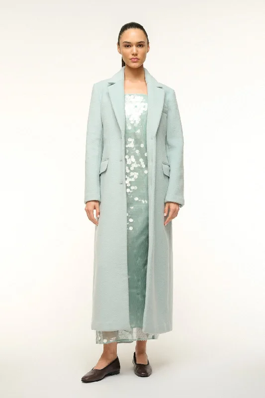 Prom dresses with side - slit pockets and solid - color fabrics for a practical and stylish formal lookSANZA COAT | MIST