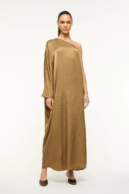 Formal dresses with button - front designs and tulle skirts for a charming prom styleSONIA DRESS | CARAMEL