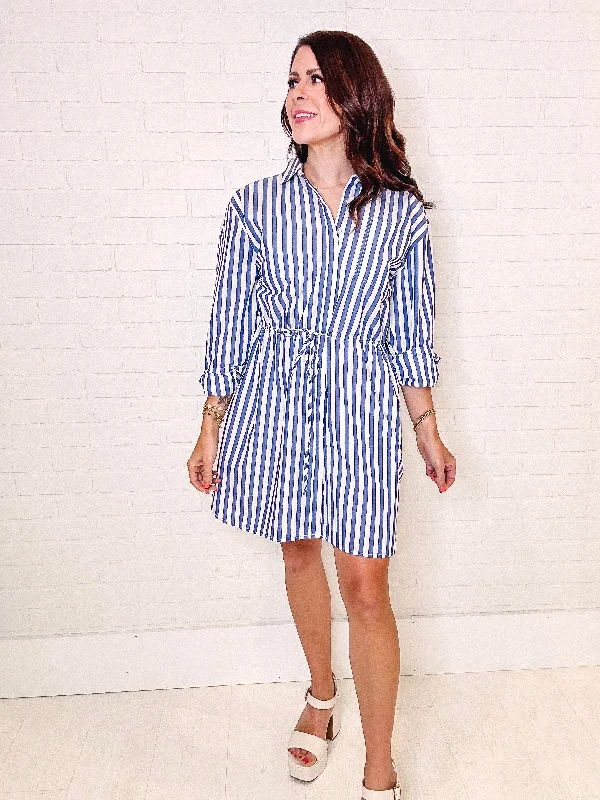 Formal dresses with gathered bodices and wide - leg skirts for a comfortable and stylish silhouetteSteve Madden Striped Rani Dress
