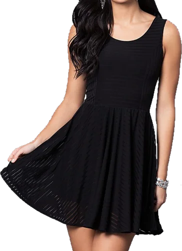 Long - sleeved formal dresses in velvet for a winter formal eventJuniors Mini Dress With Sheer Stripes Long - sleeved formal dresses in velvet for a winter formal eventJuniors Mini Dress With Sheer Stripes