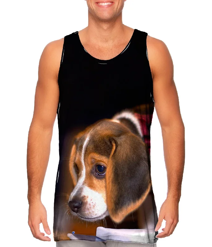 Plus Size Women's Ruffled Hem Tank Tops with Floral PrintsCautious Beagle