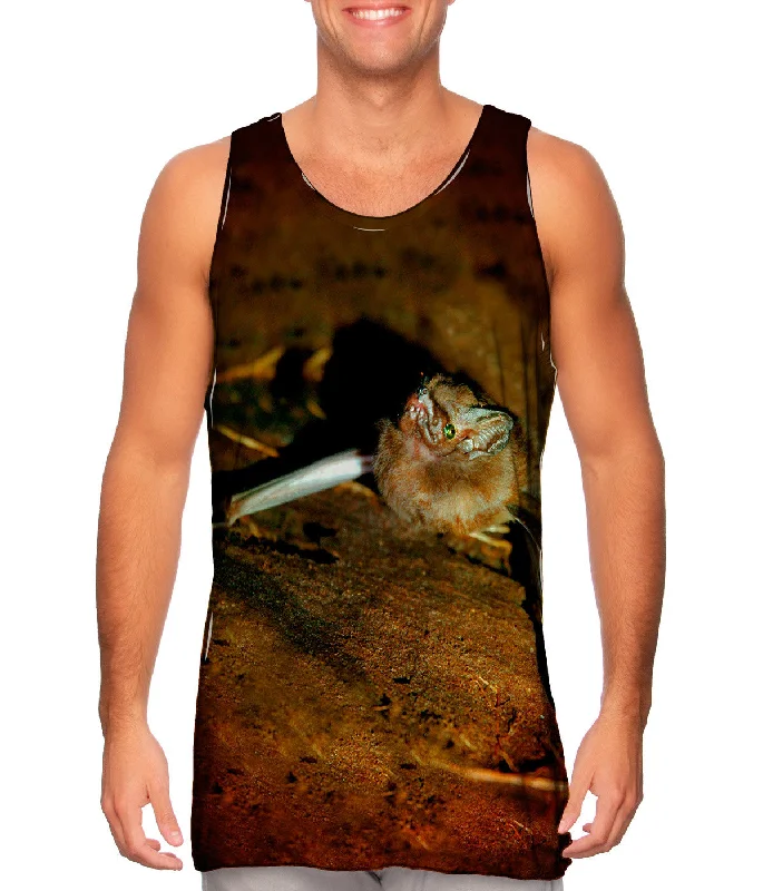Women's Cropped Tank Tops with Vintage Band LogosCave Empire Bat