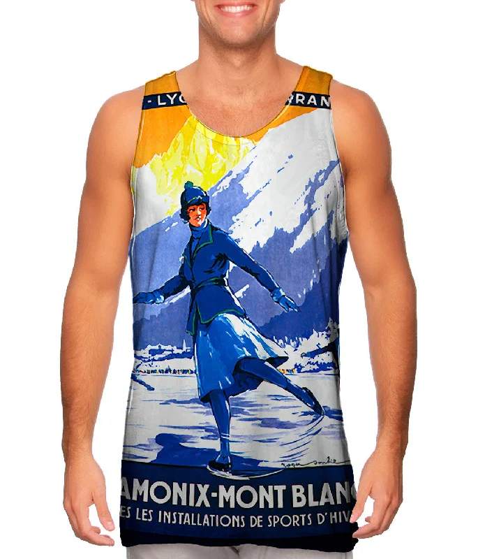 Plus Size Women's Glitter - Trimmed Tank Tops for Party NightsChamonix Mont Blanck France Plus Size Women's Glitter - Trimmed Tank Tops for Party NightsChamonix Mont Blanck France