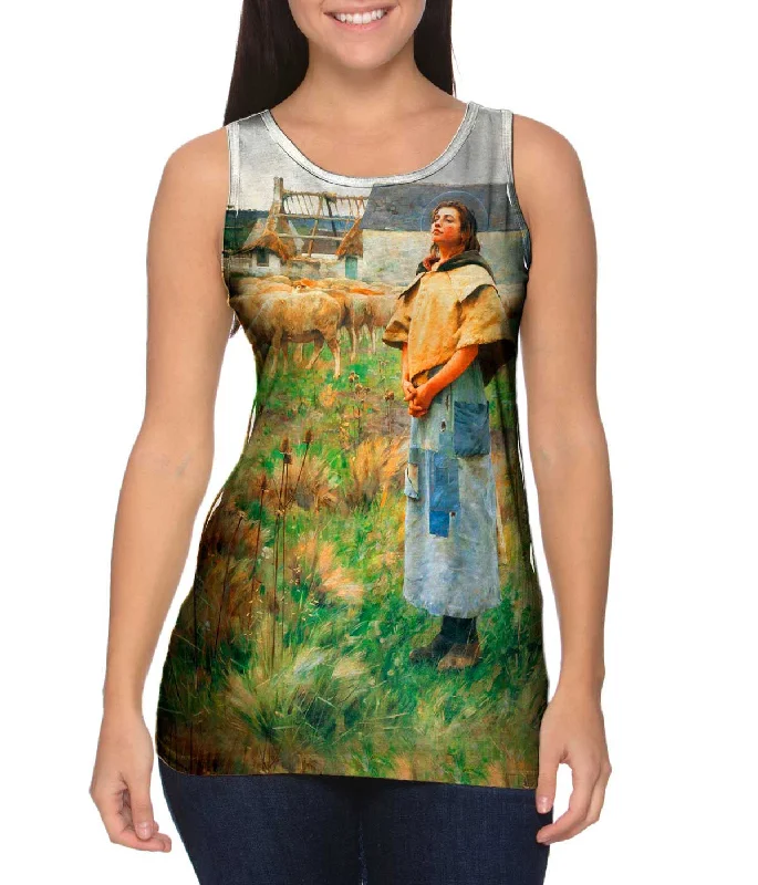 Plunge Neck Women's Seamless Tank Tops for a Smooth FitCharles Sprague Pearce - "Sainte Genevieve" (1887) Plunge Neck Women's Seamless Tank Tops for a Smooth FitCharles Sprague Pearce - "Sainte Genevieve" (1887)