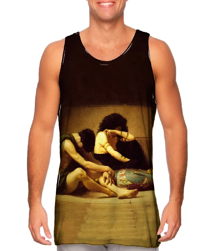 Women's Button - Down Tank Tops in Striped PatternsCharles Sprague Pearce - "The Death of the Firstborn" (1877) Women's Button - Down Tank Tops in Striped PatternsCharles Sprague Pearce - "The Death of the Firstborn" (1877)